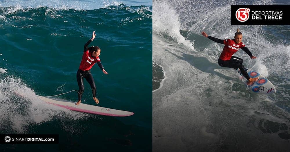 Lia Díaz y Leilani McGonagle colocaron a Costa Rica en el podio del Surf en Panamericanos