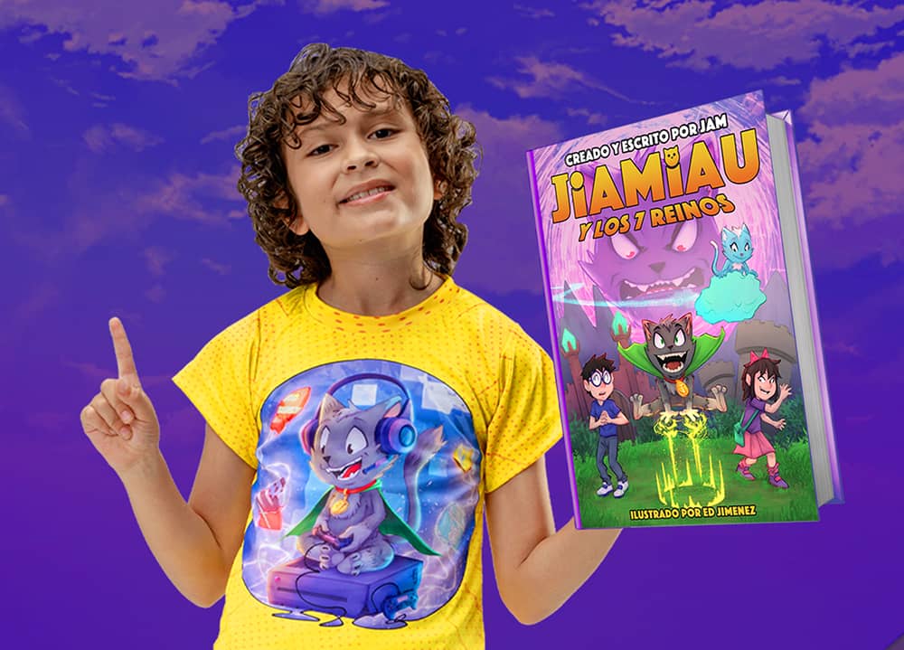 “Jiamiau y los 7 Reinos” primer libro de Jam el fundador de Chiquiticos