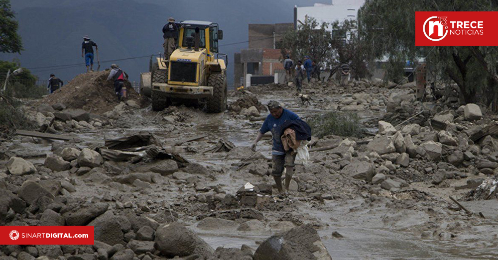 Gobierno boliviano decreta emergencia por lluvias que dejan 51 muertos desde noviembre