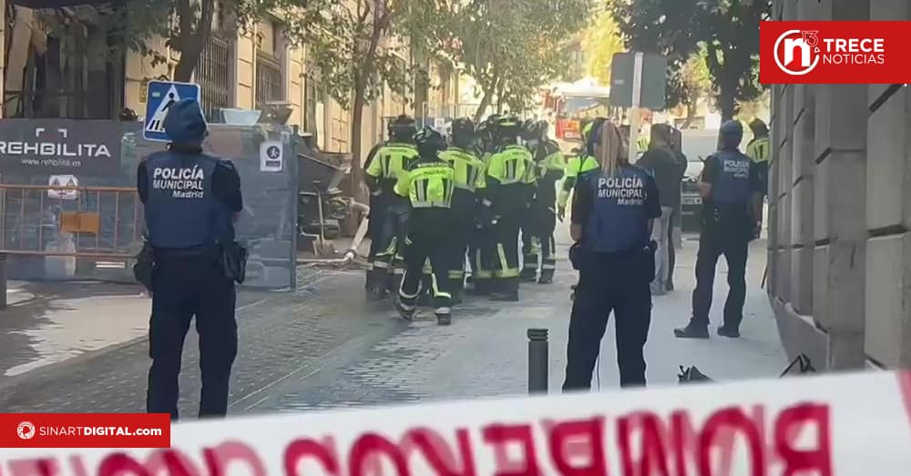 Dos muertos y dos desaparecidos en el derrumbe parcial de un edificio en obras en Madrid