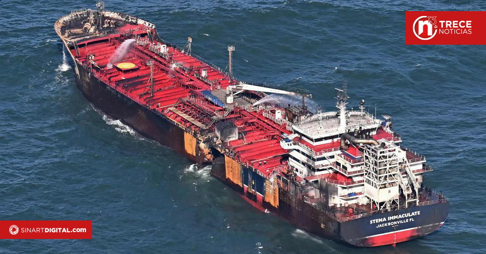 Gránulos de plástico en el agua y en el litoral tras la colisión en el mar del Norte