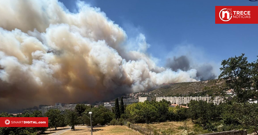 Incendio en Francia obliga a cerrar aeropuerto de Marsella