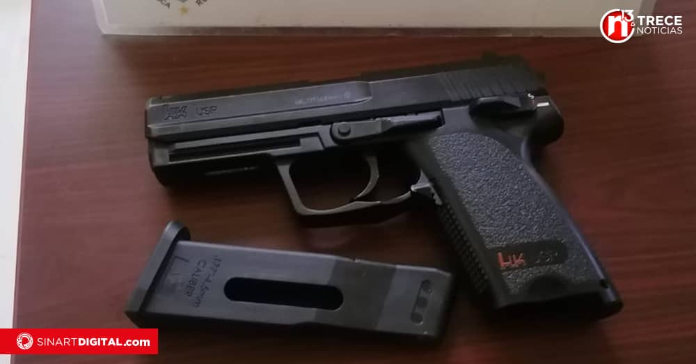 Menor de 14 años portaba pistola de balines en colegio de Corredores