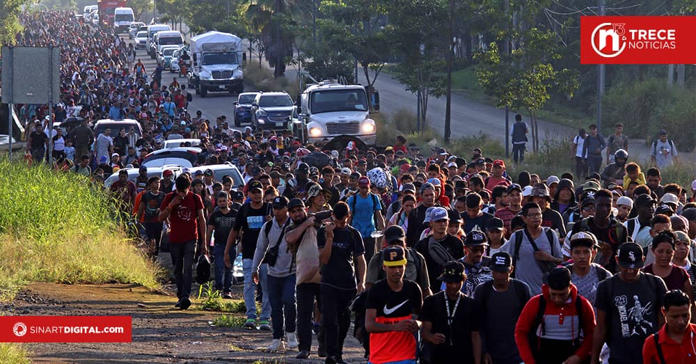 Caravana migrante busca llegar a EEUU antes de que asuma Trump