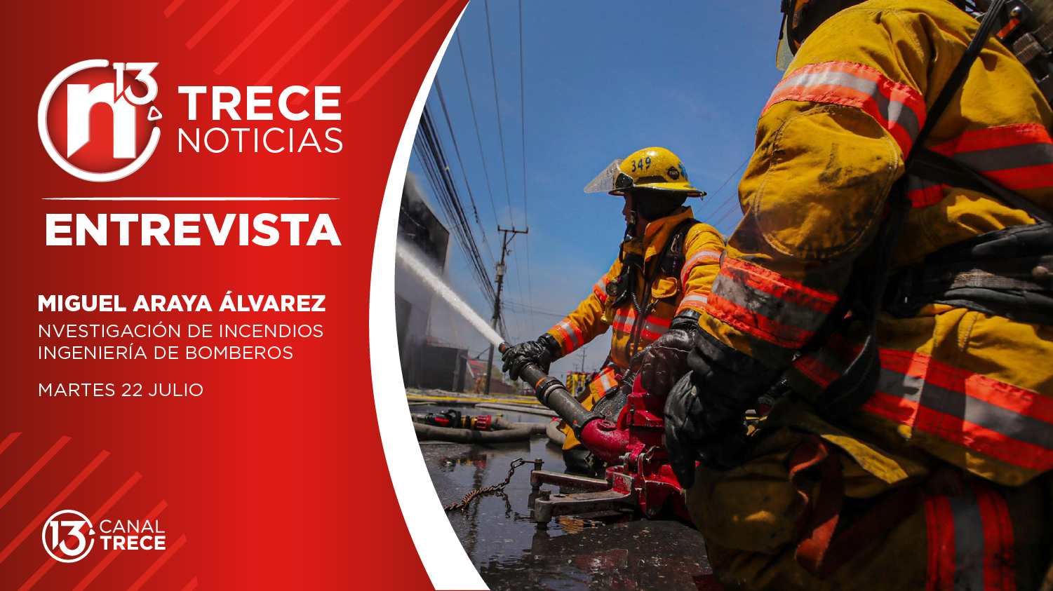Entrevista a Ingeniero Miguel Araya Álvarez  Coordinación de Investigación de incendios Ingeniería de Bomberos