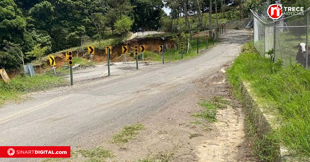 MOPT cierra ruta de Copalchí en Cartago por deslizamiento