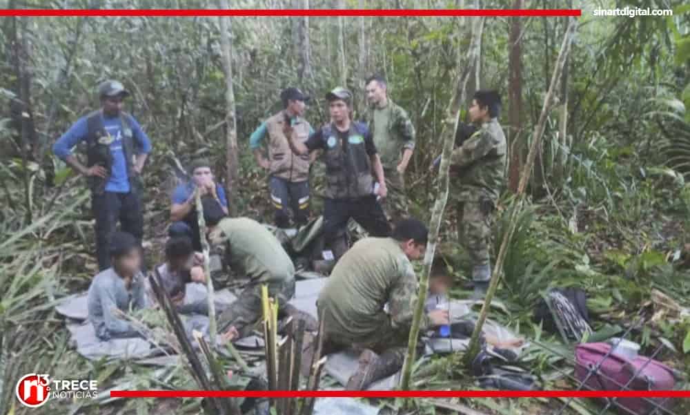 Encontrados vivos cuatro niños perdidos en la Amazonía colombiana desde hace 40 días
