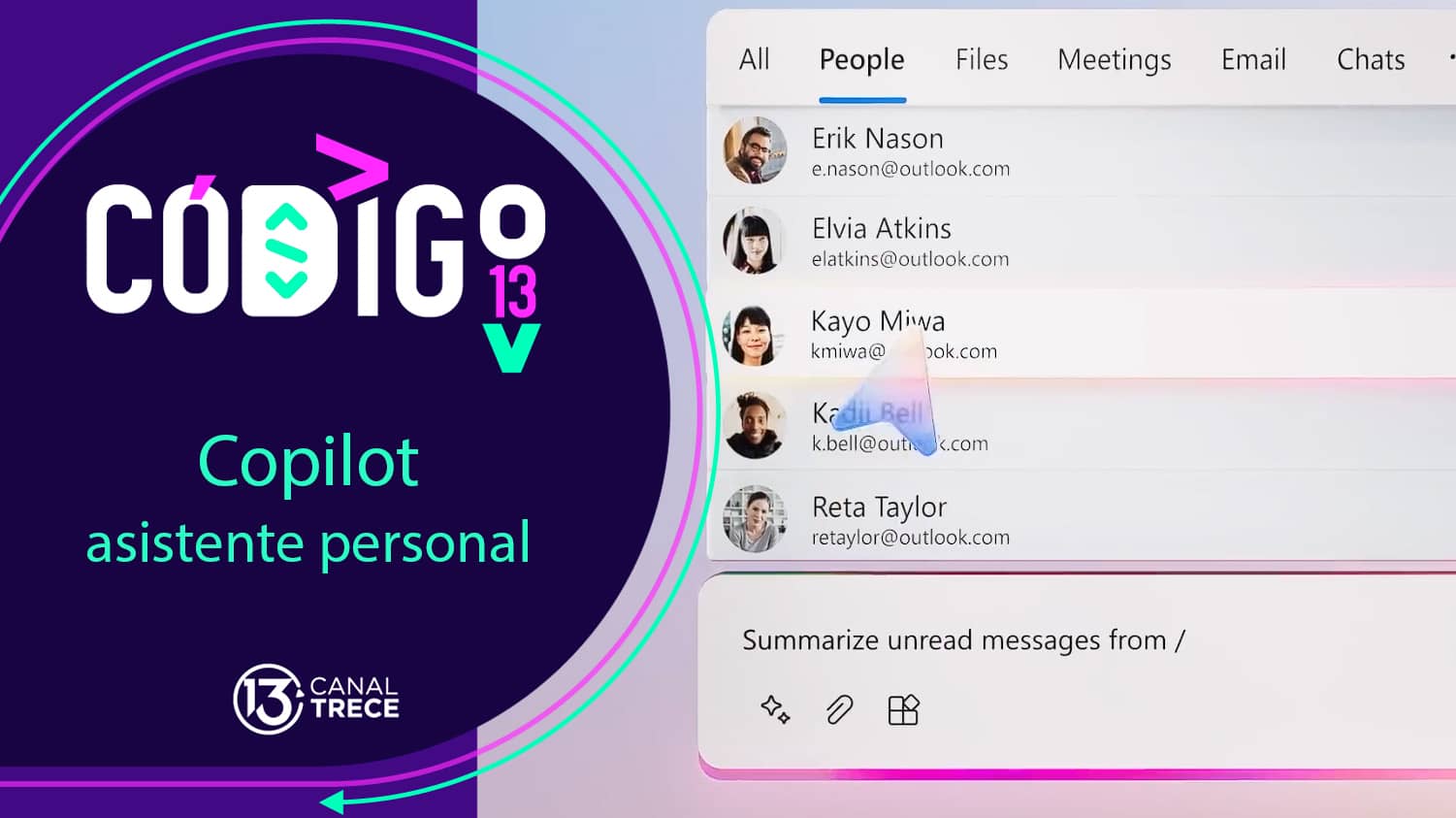 Copilot: asistente personal | Código 13.