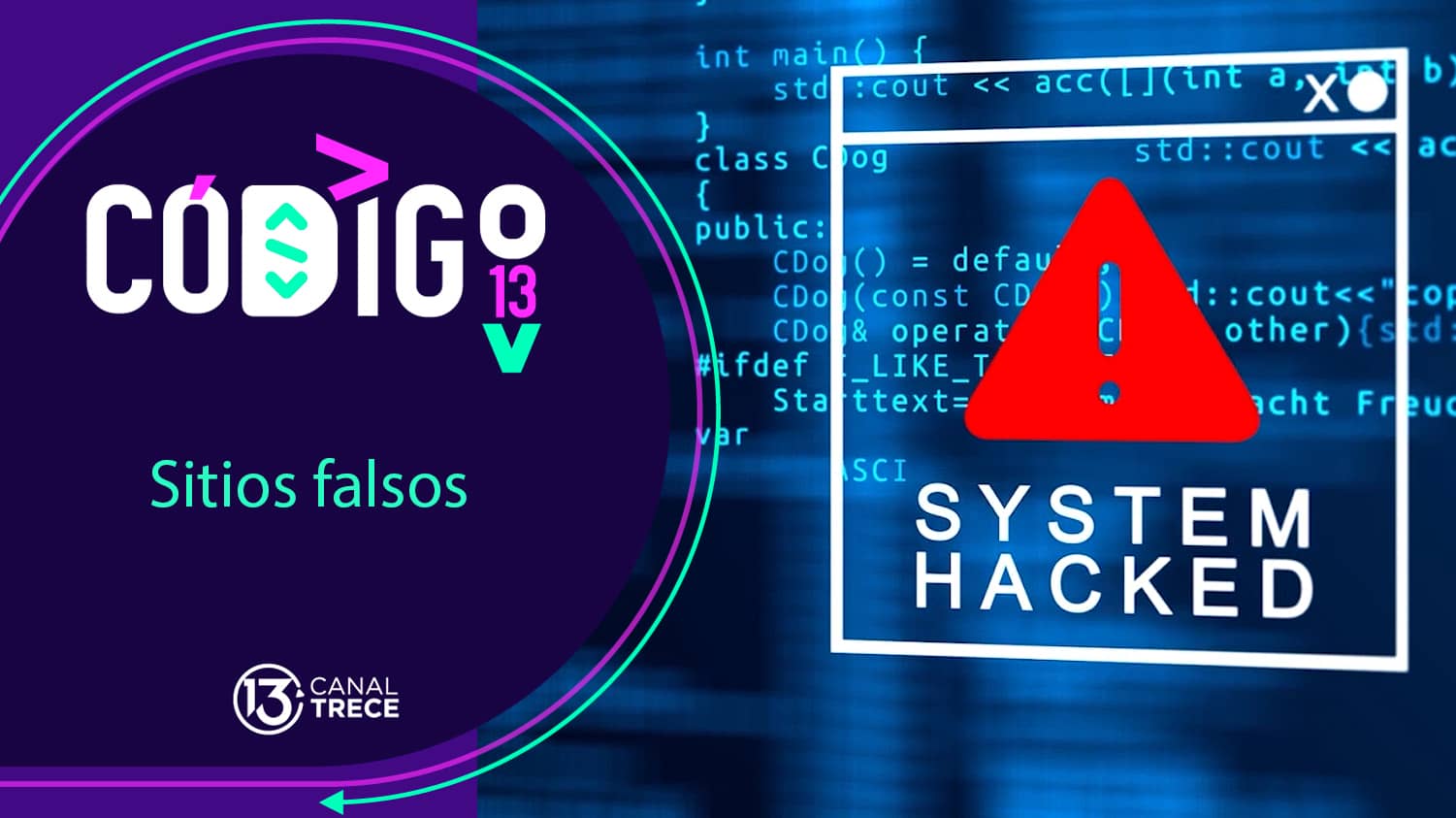 Sitios falsos | Código 13. 
