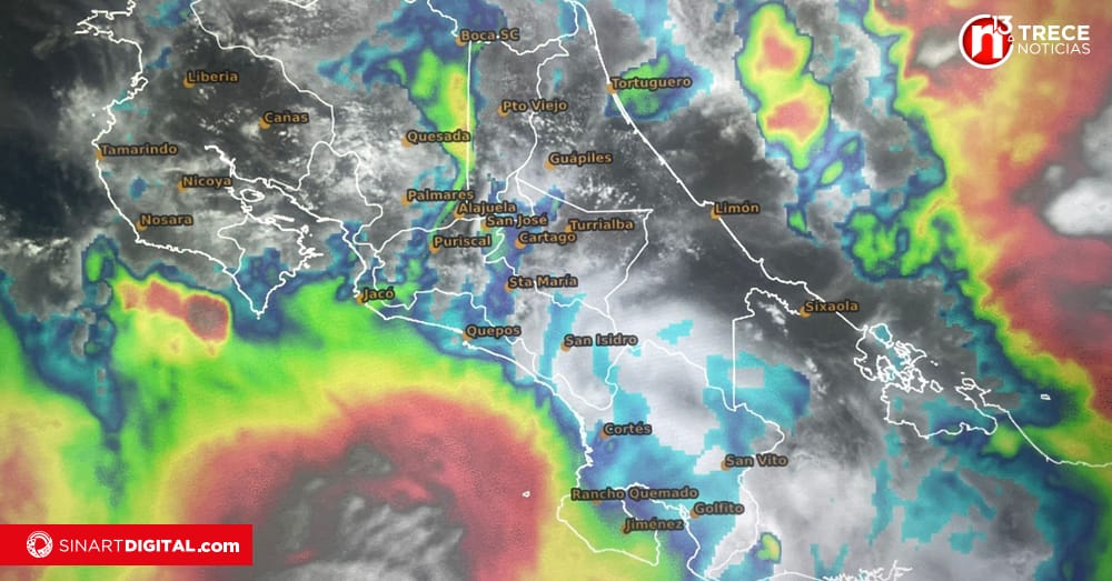 Onda tropical número 30 afectará al país este martes y generará un incremento en las precipitaciones