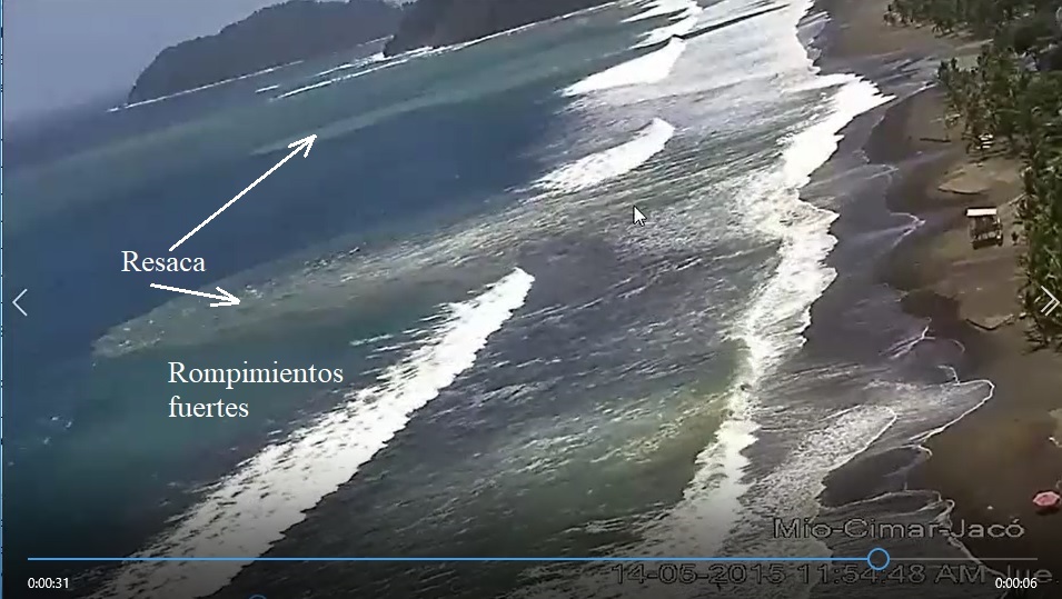 Playas del Pacífico presentarían aumento en corrientes de resaca esta semana