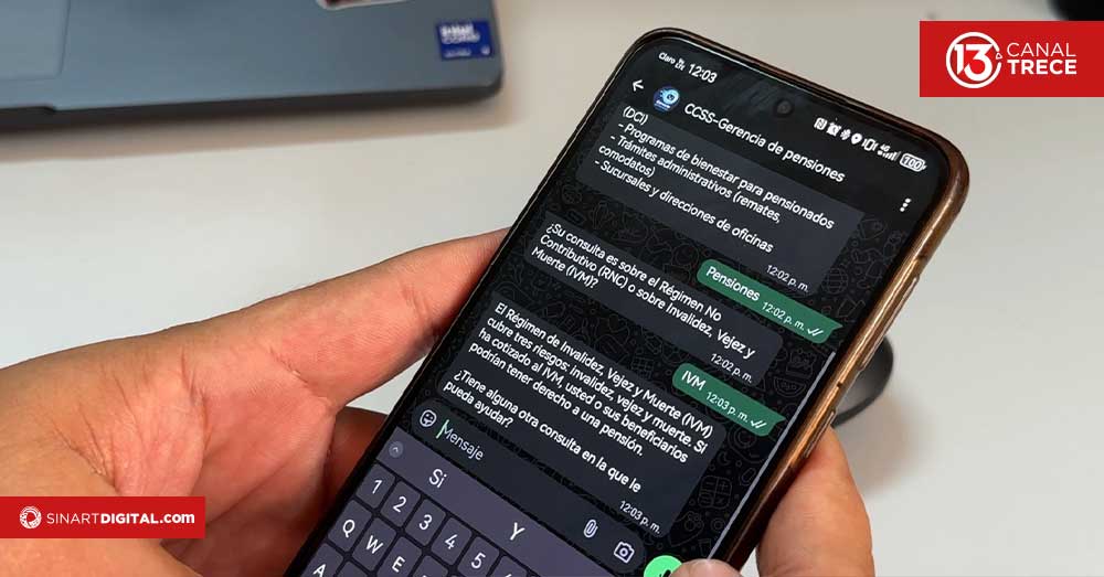 CCSS habilita asistente virtual por WhatsApp para consultas sobre pensiones