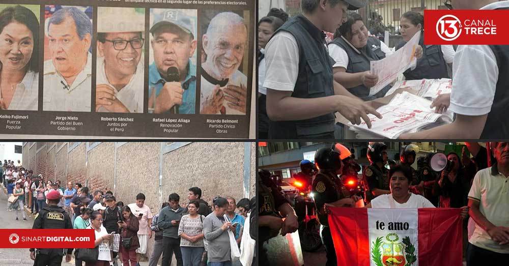 Peruanos esperan los resultados de una ajustada presidencial tras dos jornadas caóticas