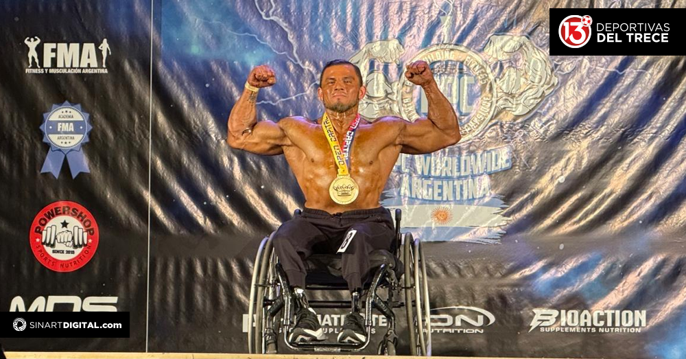 Randy Granados hace historia en torneo de fisiculturismo en Argentina
