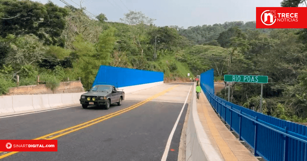 Habilitado nuevo puente sobre el río Poás 