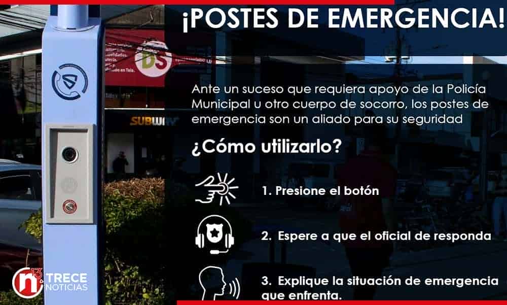 'Postes de emergencia' ayudan a combatir el hampa en Cartago 