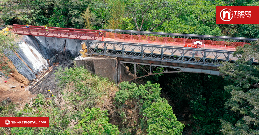 Avanza la construcción del nuevo puente sobre el río Poás