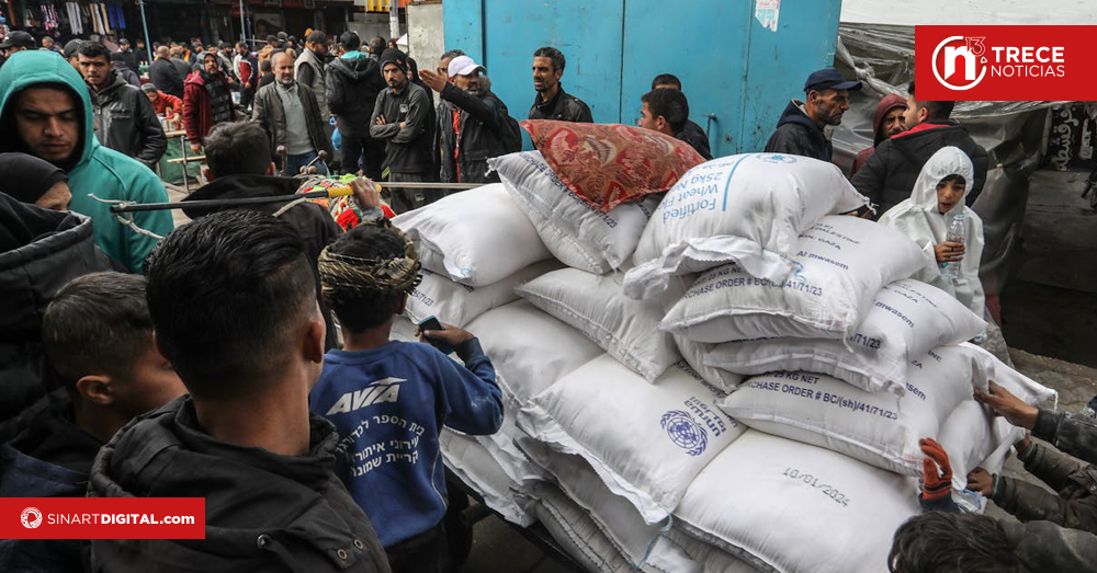 Distribuyen paquetes de alimentos en Rafah pese a tensiones políticas