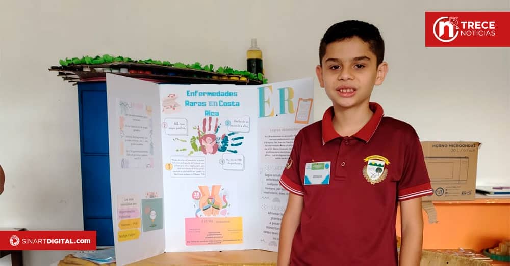 Estudiante de sexto en Aserrí expone a sus compañeros sobre importancia de conocer qué son las enfermedades raras
