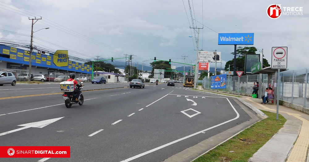 Tramo Virilla - Pirro mantendrá paso regulado durante un mes por recarpeteo