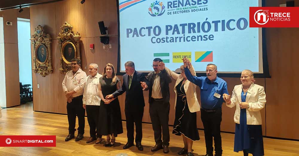 Oposición firma el Pacto patriótico costarricense
