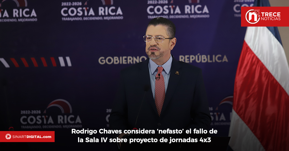 Rodrigo Chaves considera ‘nefasto’ el fallo de la Sala IV sobre proyecto de jornadas 4x3