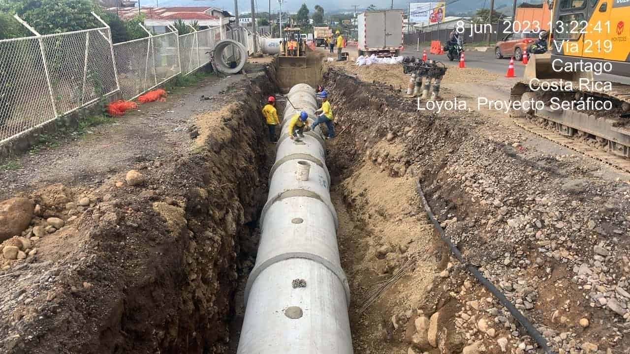 Construcción de alcantarillado en San Nicolás de Cartago reporta 17% de avance