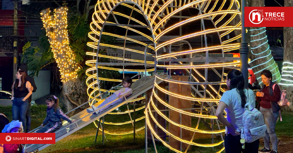 San Ramón ya recibió 150 mil visitantes para admirar mágica iluminación