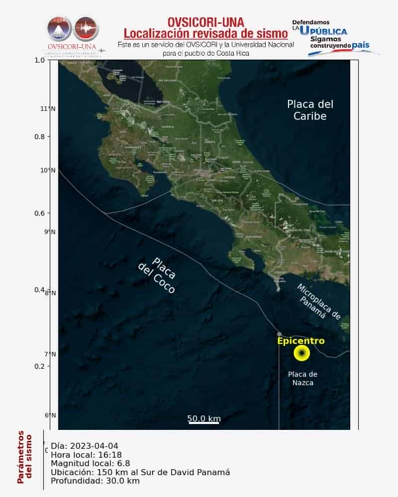 Fuerte sismo sentido en nuestro país tuvo su epicentro en Panamá