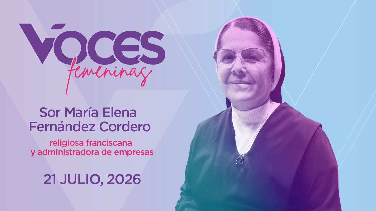 Sor María E. Fernández, religiosa franciscana y administradora de empresas 