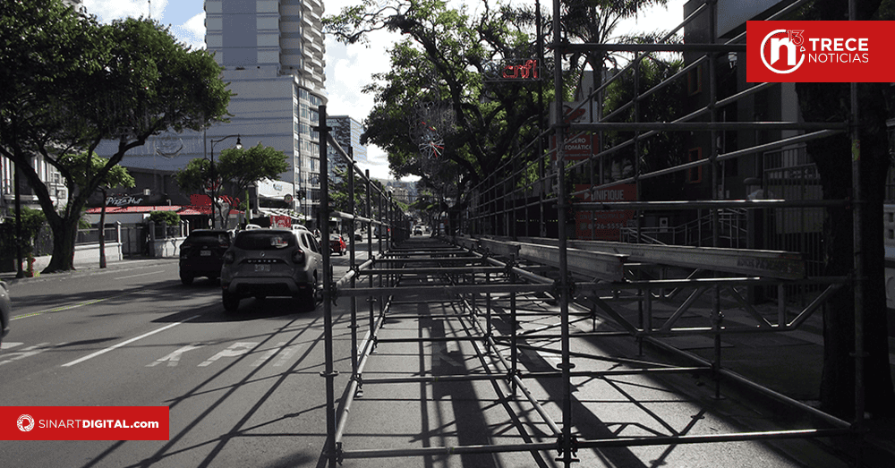 Piden precaución por la instalación de tarimas del Festival de la Luz