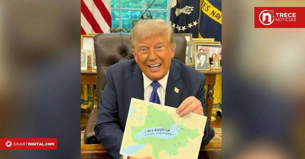 Trump firma un decreto para cambiar el nombre del Lago Ontario a "Lago de América"