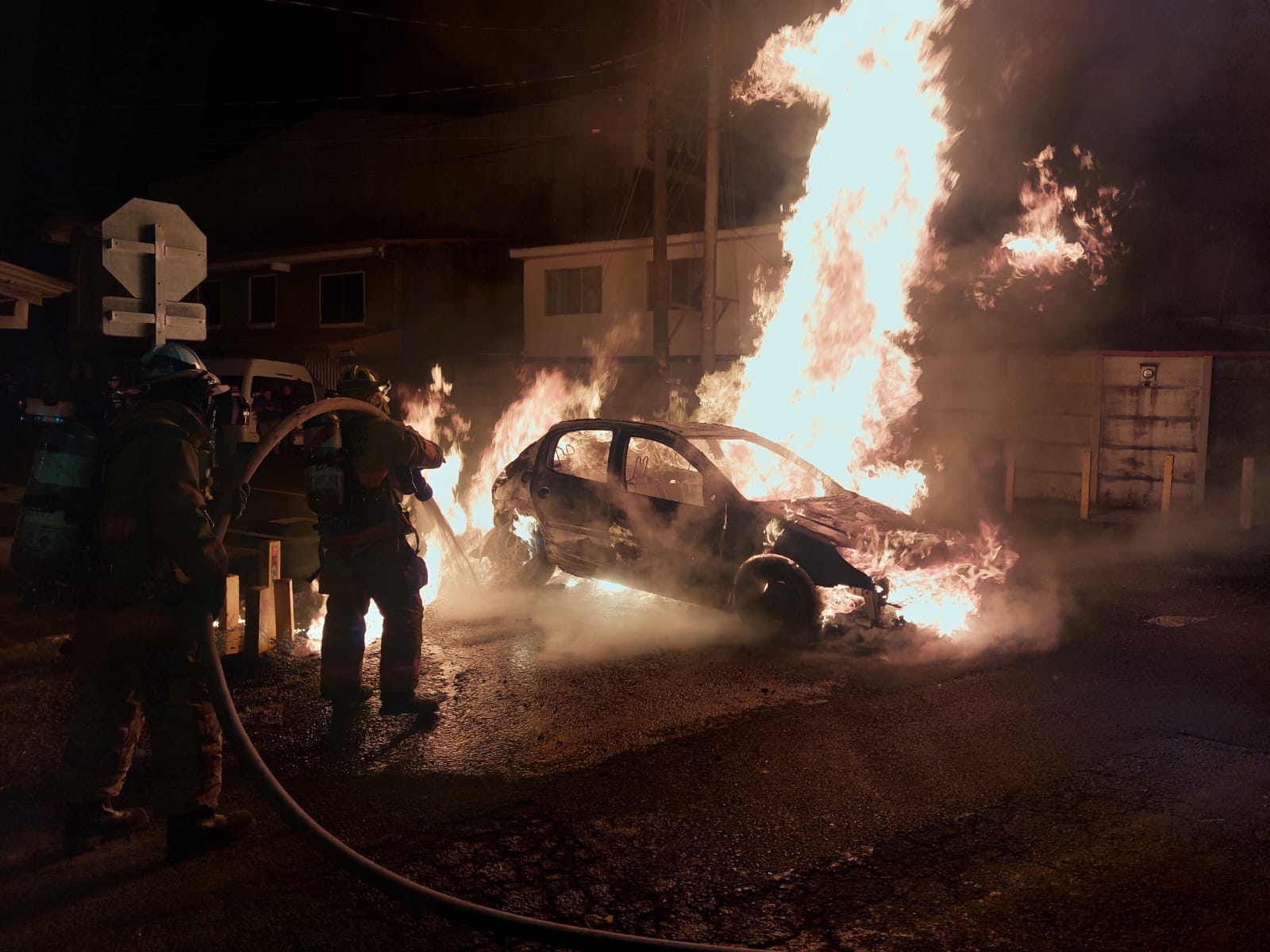 Cuerpo de Bomberos reportó un incremento de vehículos quemados en carretera
