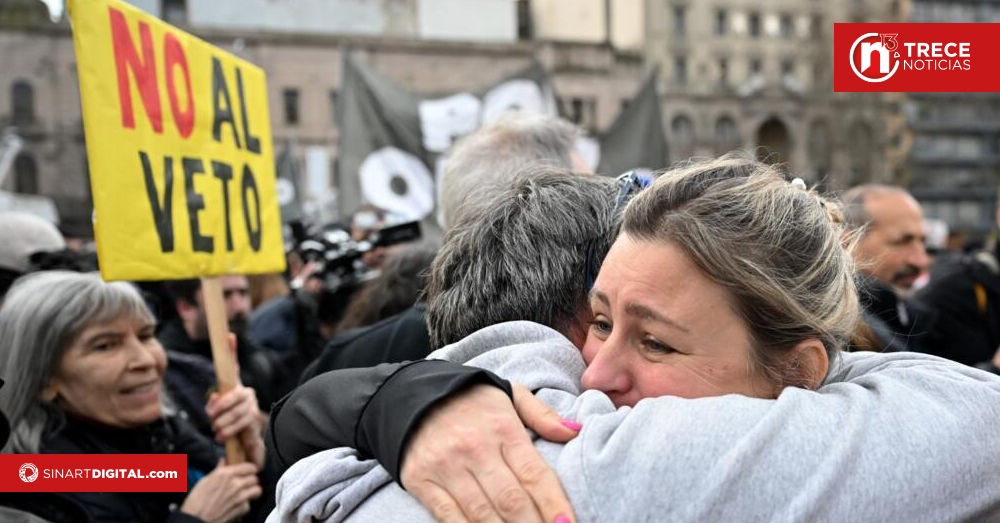 Diputados en Argentina rechazan veto de Milei a fondos para discapacitados; falta el Senado
